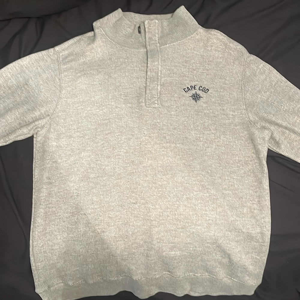 Grey Cape Cod Quarter Zip Jacket - image 1